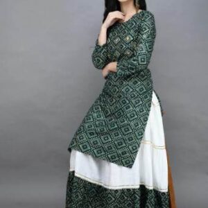 Ready made Skirt & Unstitched Kameez