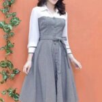 Edaly Desion fashionable Georgette long skirt